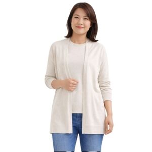 Style & Co Light Sand Open Front Cardigan Size M NWT